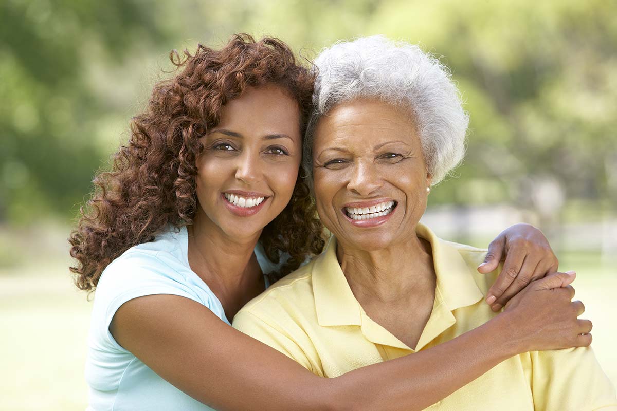 Woman with adult daughter in Altanta, GA.